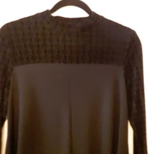 Black babydoll blouse